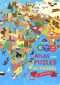 ATLAS CON PUZLES DE L MUNDO